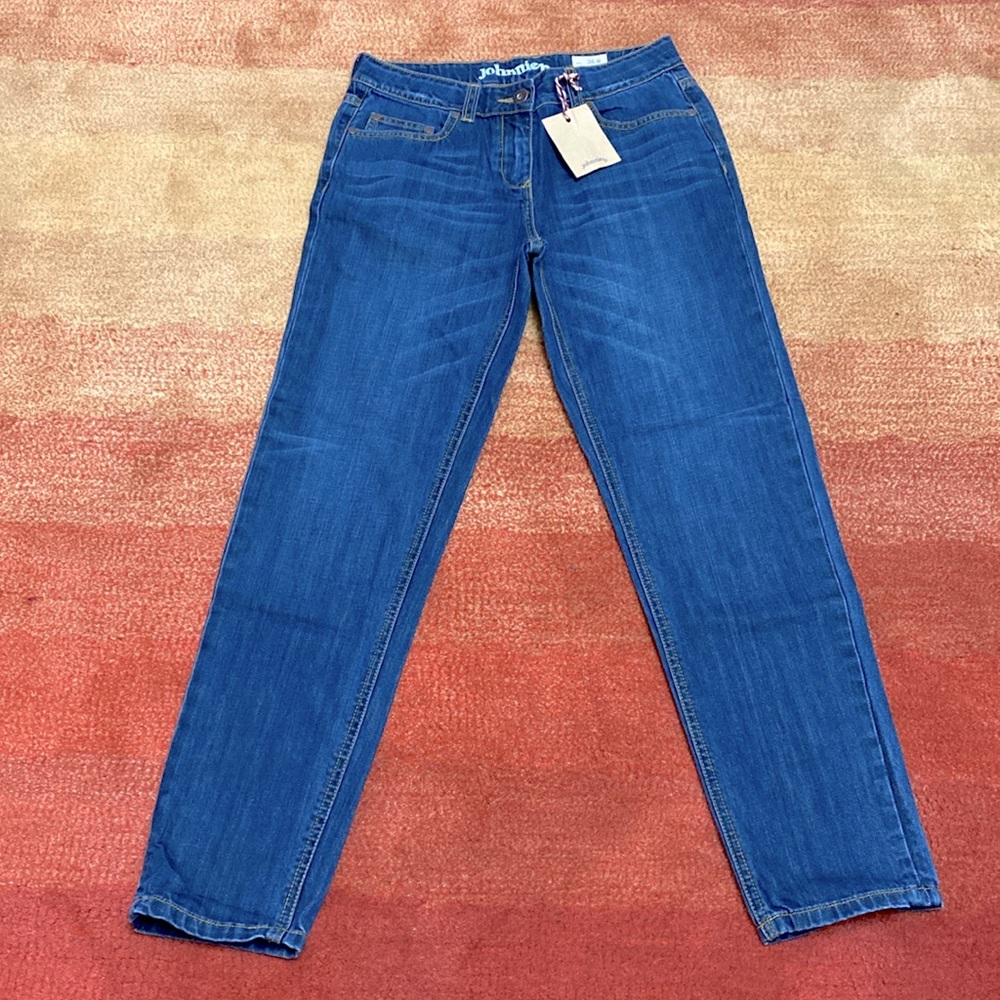 Johnnie B by Boden Classic Straight Jeans Relaxed Fit 92142 Blue, 26R,26L
